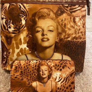 Marylin Monroe matching Handbag and Wallet